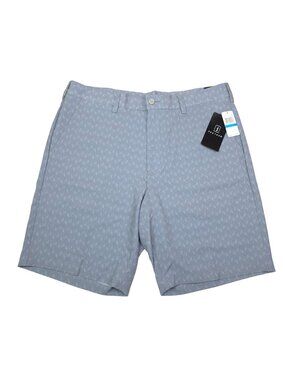 PGA Tour Mens Tradewinds Golf Shorts Gray Chevron Size 36 Moisture Wick Stretch